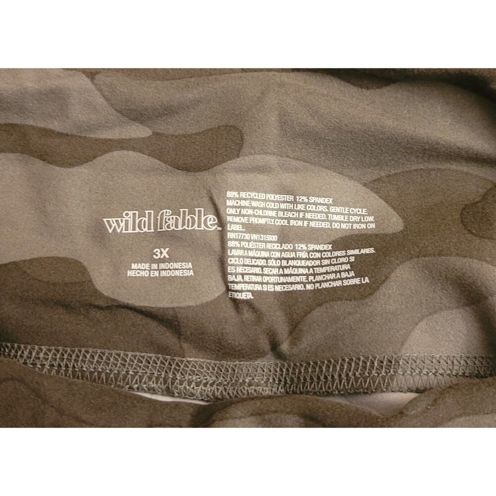 Womens 3X camouflage camo capris green High Rise plus size gift - Picture 6 of 6